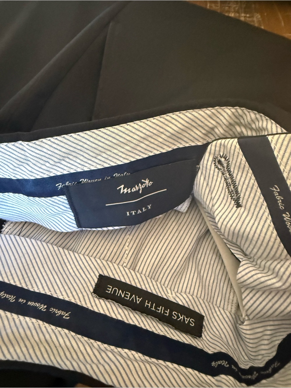 Saks Fifth Avenue Black Men's Dress Pants - Picture 3 of 5